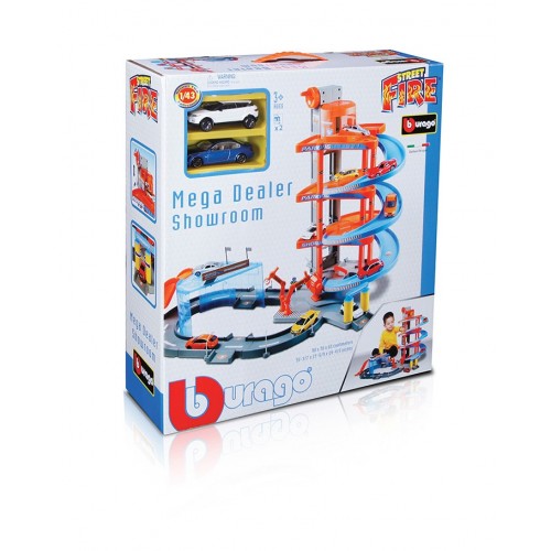 1:43 MEGA DEALER SHOWROOM, incl.2CAR