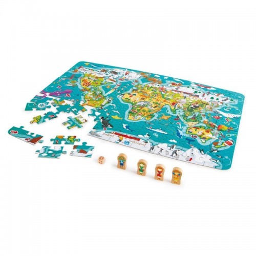 World Map Puzzle&Game (8 pcs/crt)