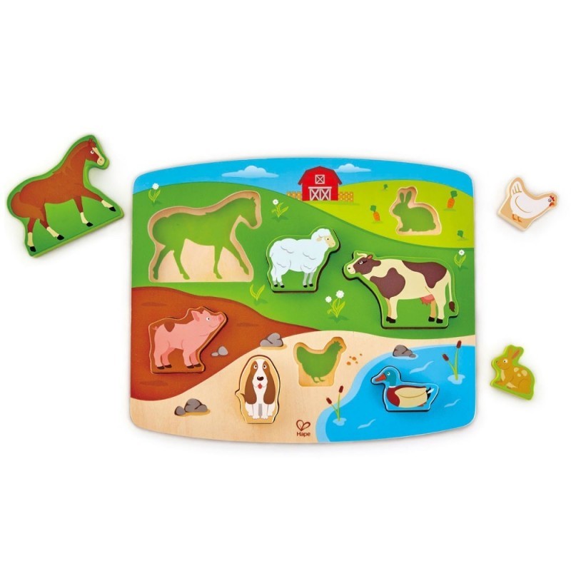 Farm Animal Puzzle & Play (12 pcs/crt)