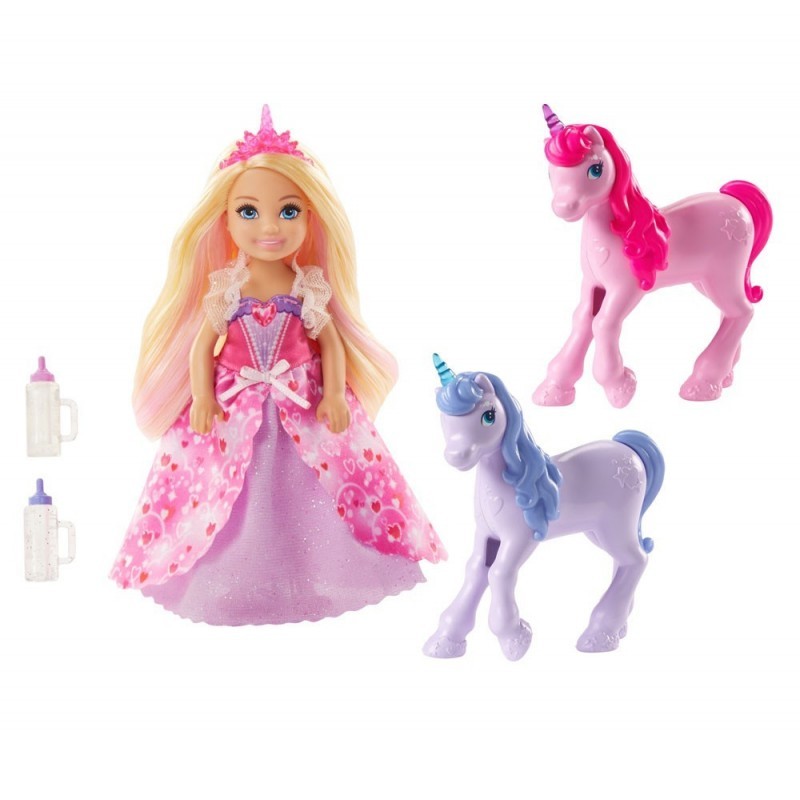 Barbie Dreamtopia Doll and Unicorns  Colisage: 6 pcs