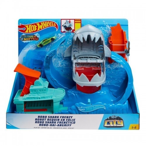 Hot Wheels Robo Shark Frenzy Play Set  Colisage: 1 pcs