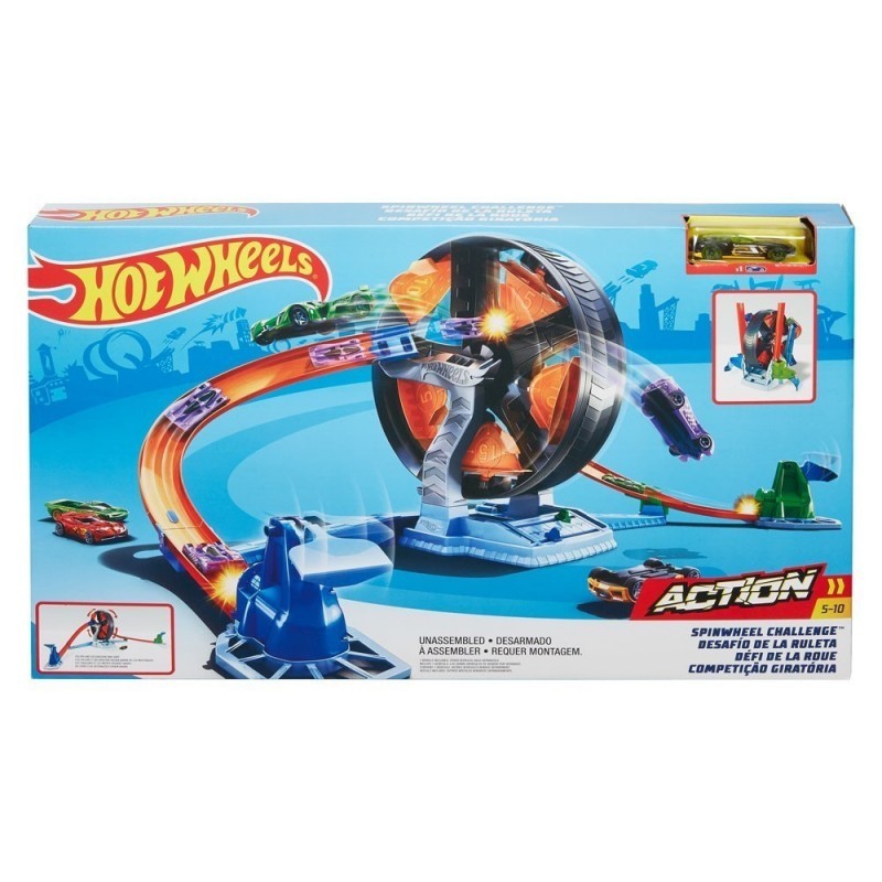 Hot Wheels Spinwheel Challenge Play Set  Colisage: 4 pcs