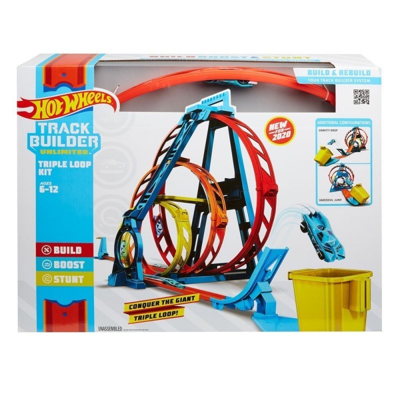 Hot Wheels Track Builder Unlimited Triple Loop Kit  Colisage: 2 pcs