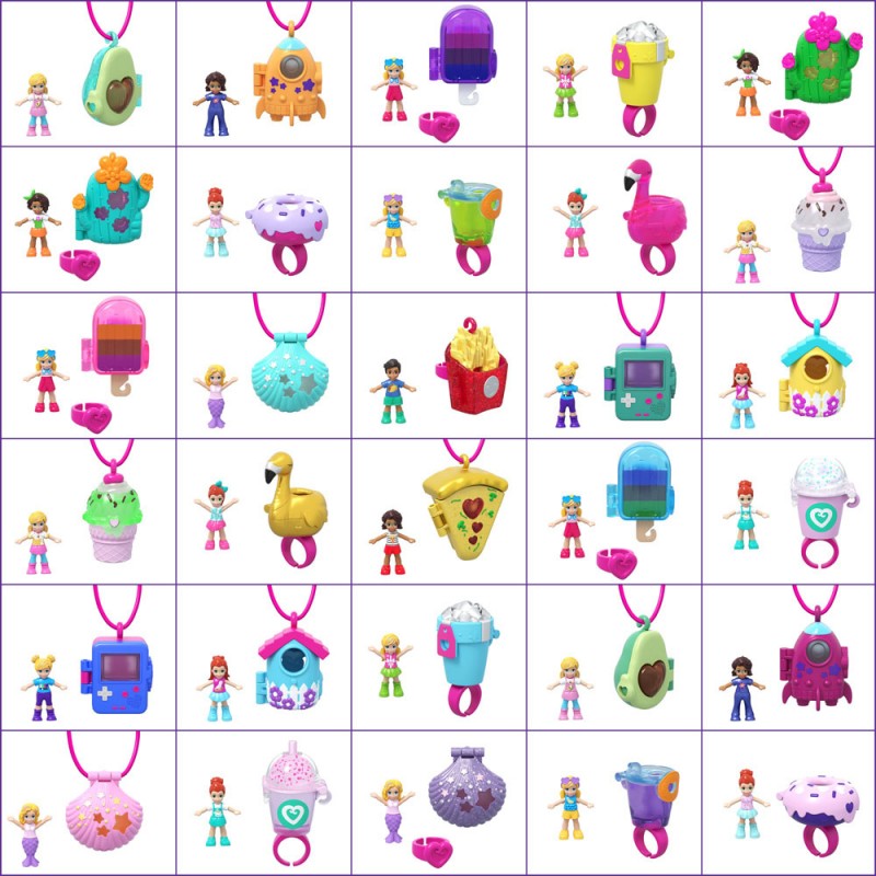 POLLY POCKET TINY TAKEAWAY SURPRISE BIRD HOUSE  Colisage: 30 pcs