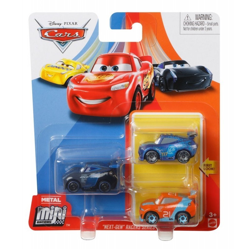 Disney Pixar Cars Mini Racers 3-Pack Assortment