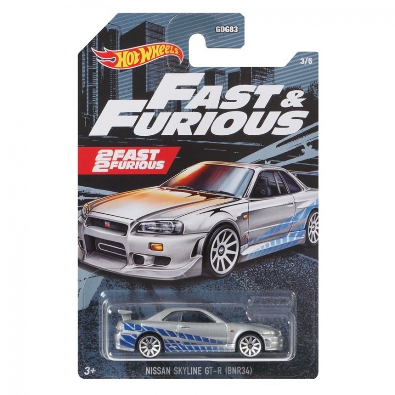 Mattel Hot Wheels Fast And Furious Nissan Skyline GTR